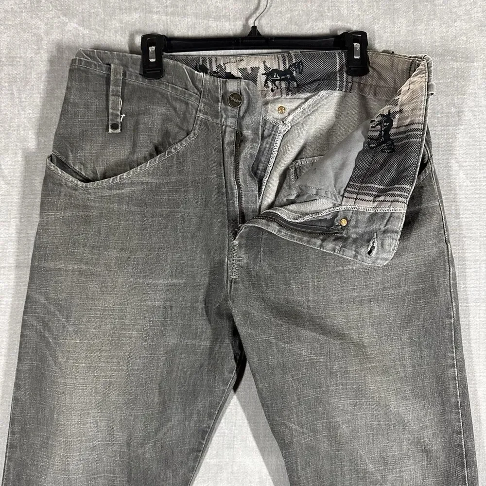 Levi’s – Rare Hybrid Tech Style, Limited Edition Grey Denim Jeans 36x34 *UNIQUE*